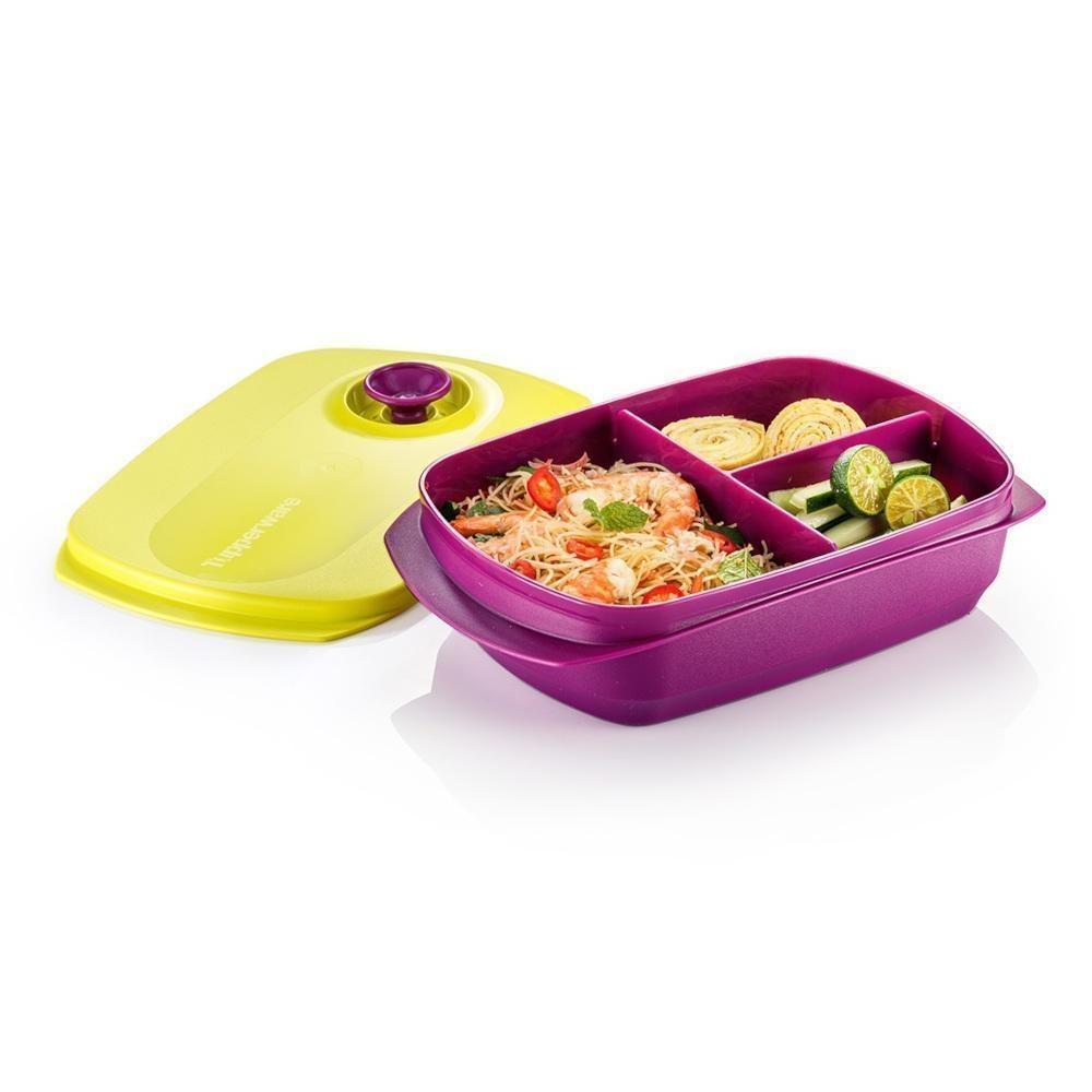 Crystalwave Reheatable Divided Lunch Box 1L