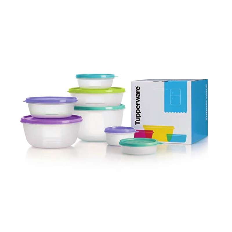 Tupperware 1112 4758 - Magniﬁ cent Modular Bowl Set with Gift Box