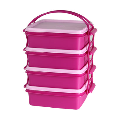 Tupperware Singapore | Small Goody Box with Cariolier (4) - Pink