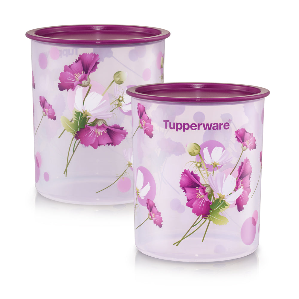 Royale Bloom One Touch Canister Medium (2) 3L | Tupperware Singapore