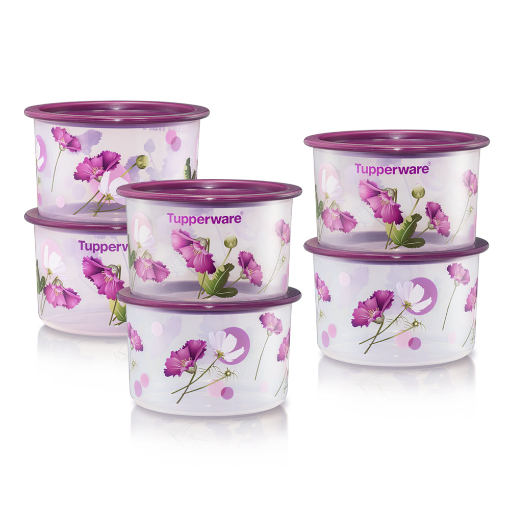 Royale Bloom One Touch Topper Junior (6) 600ml | Tupperware Singapore