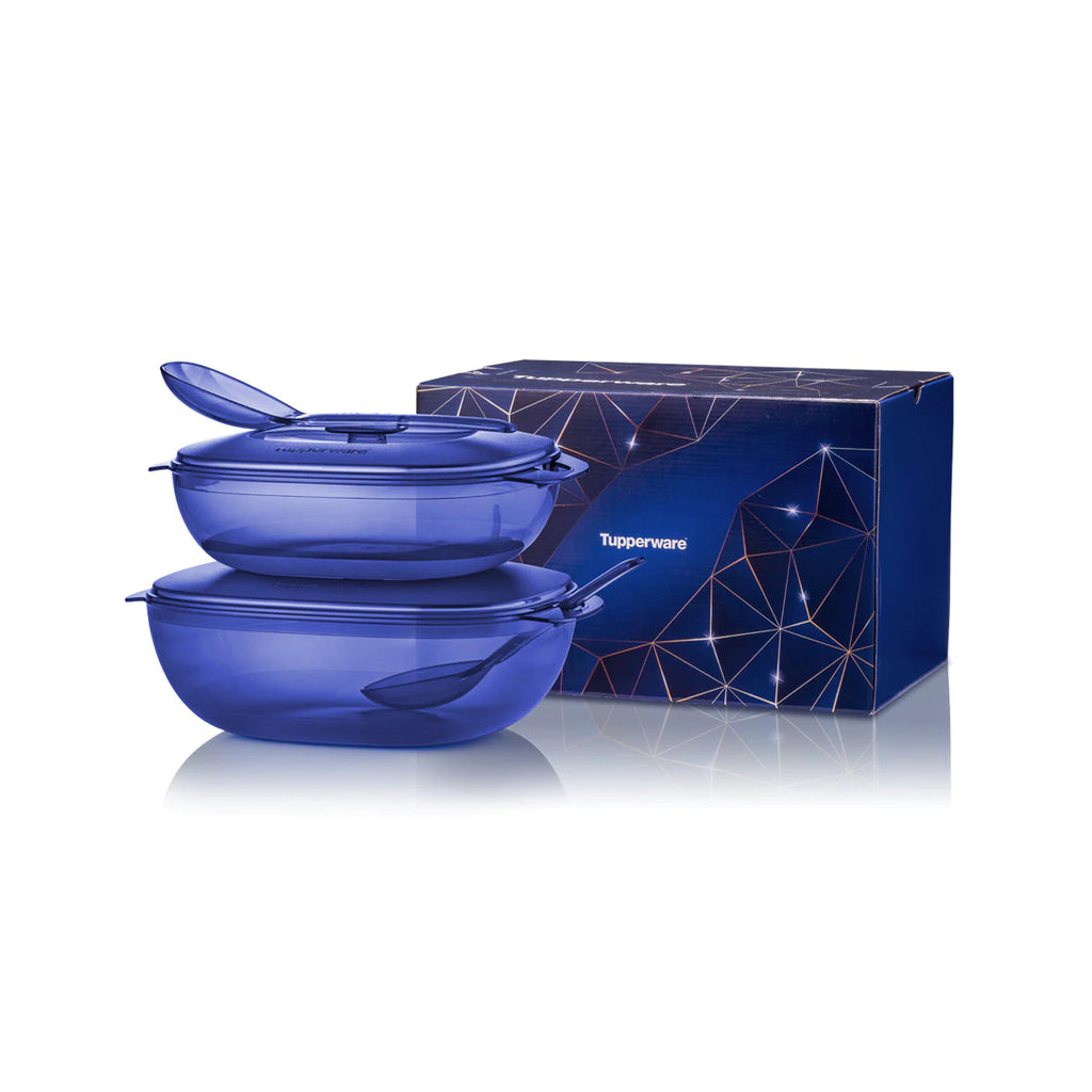 Royale Blue Crystalline Serveware Set | Tupperware Singapore