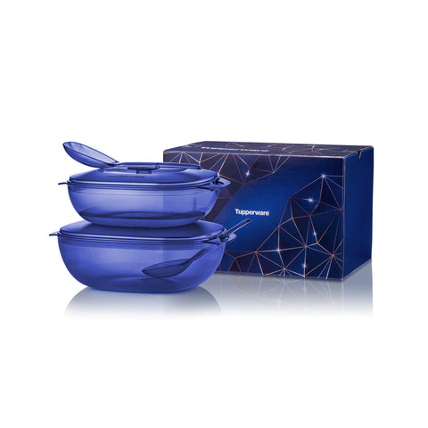 Royale Blue Crystalline Serveware Set | Tupperware Singapore