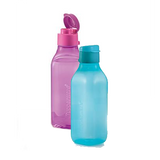 Tupperware Square Eco Bottle (Flip Top) - 500ml - Blue or Pink