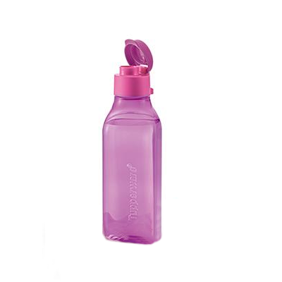 Tupperware Square Eco Bottle (Flip Top) - 500ml - Pink