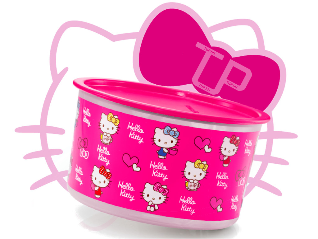 Tupperware Hello Kitty One Touch Topper Large 2.0L